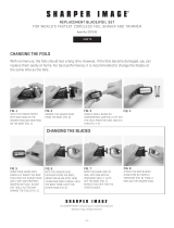 Sharper Image Replacement Blade/Foil Set Operating instructions