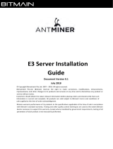 BITMAIN AntMiner E3 Eth Miner Installation guide