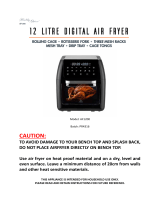 Healthy Choice AF1200 12 Litre Digital Air Fryer User manual