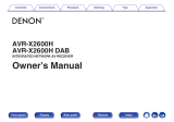 Denon AVR-X2600H Owner's manual