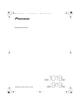 Pioneer VSX-919AH Owner's manual