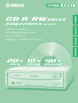 Yamaha CD Recordable/Rewritable Drive CRW2200 User manual