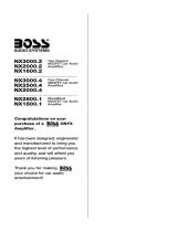 Boss Audio Systems ONYX NX3000.2 User manual