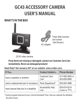 Uniden GC43W User manual