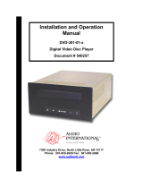 Audio international DVD-301-01-x Specification