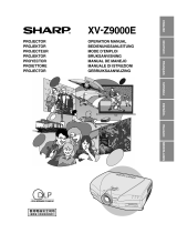 Sharp XV-Z9000E User manual