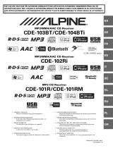 Alpine CDE-104BTi User manual