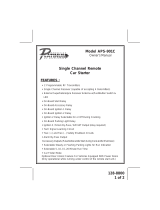 Audiovox APS-901C User manual