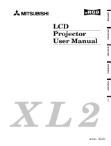 Mitsubishi XL1550U -  Desktop LCD Proj XGA User manual