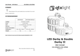 QTX Light Double Derby II User manual