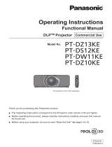 Panasonic Europe PT-DW11KE User manual