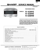 Sharp R-426HW User manual