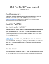 Golf Pad TAGS User manual
