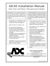 American Dryer Corp. AD-50 User manual