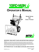 MTD 993 User manual