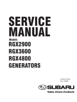 Subaru Robin Power Products RGX3600 User manual