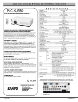 Sanyo PLC-XU350 User manual