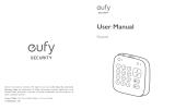 eufy Security 9SIACCUBV75445 Home Alarm Kit Home Security System User manual