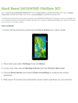 Datawind UbiSlate 3G7 User manual
