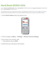 Nokia 6234 User manual