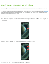 Xiaomi Mi 10 Ultra User manual