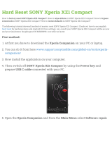 Sony Xperia XZ1 Compact User manual