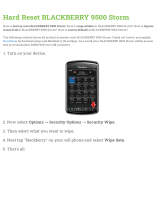 Blackberry 9500 storm User manual
