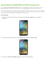 Samsung E700H Galaxy E7 User manual