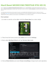 Modecom FREETAB 9701 HD X1 Hard reset manual