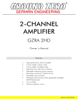 Ground-Zero GROUND ZERO High-Performance Class D Amplifier GZRA 2HD Owner's manual