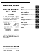 Mitsubishi MOTORS Space Runner 1999 Workshop Manual Supplement