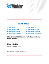 Wohler iAM-MIX-8-MADI User manual