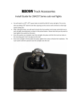 Recon 264157 Series Cab Lights Install Instructions