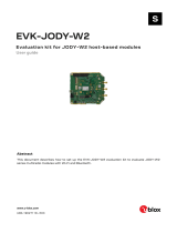 Ublox EVK-JODY-W263 User manual