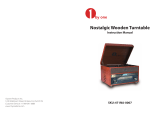 1byone Nostalgic Wooden Turntable 471NA-0007 User manual