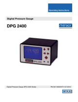 mensor DPG 2400 Operating Instructions Manual