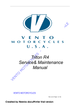 Vento Triton R4 Service Maintenance Manual