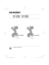 Hitachi WH 18DSDL User manual