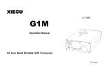 Xiegu G1M User manual
