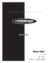 M-Audio Midiman Thru 3x8 User manual