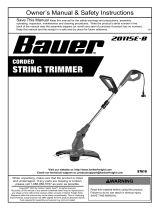 Bauer 20115E-B Bauer Corded 5.5 Amp 15 Inch String Trimmer Owner's manual