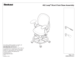 Steelcase 462 Leap (Version 1 mfg prior to 3/19/2006) Stool Chair Base Assembly Instructions
