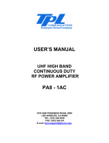 TPL Communications BBD8-1AC User manual