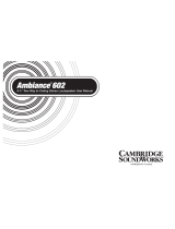 Cambridge SoundWorks Ambiance 602 User manual