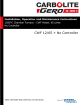 VERDER CARBOLITE GERO CWF 12/65 Operating instructions