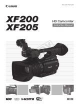 Canon XF200 User manual