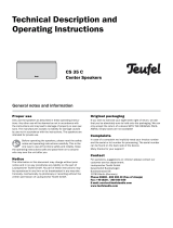 Teufel Center Speakers User manual