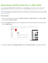 Apple iPad Pro 11 2021 WiFi User manual