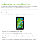 Datawind UbiSlate 7Cz User manual