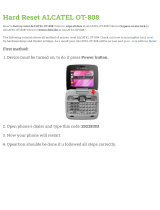 Alcatel OT-808 User manual
